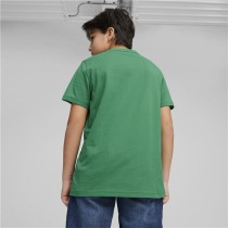 Child's Short Sleeve T-Shirt Puma Essentials+ Olive