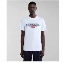 Men’s Short Sleeve T-Shirt Napapijri S-Aylmer White