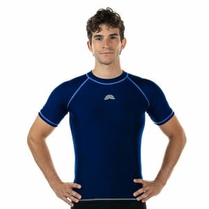 Herren Kurzarm-T-Shirt Aquarapid UV Blau