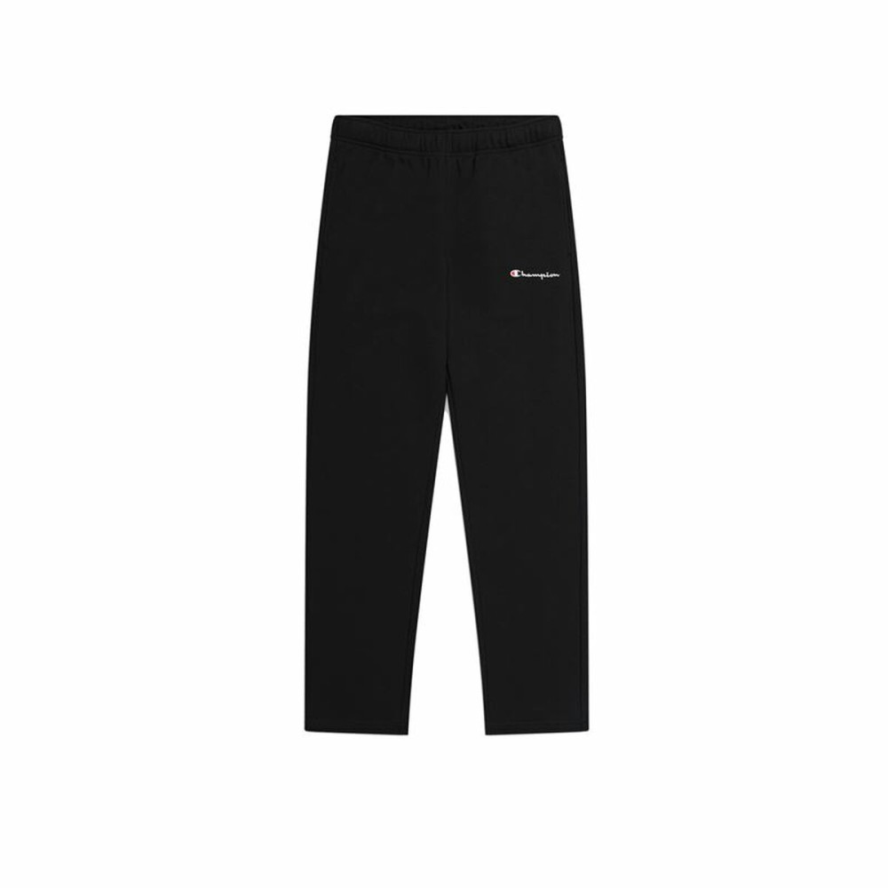 Long Sports Trousers Champion Straight Hem Black Men