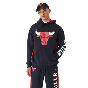 Sweat à capuche homme New Era Chicago Bulls NBA Noir