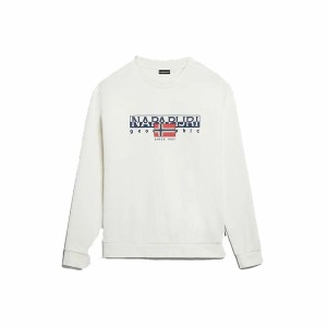 Men’s Sweatshirt without Hood Napapijri B-Aylmer C White