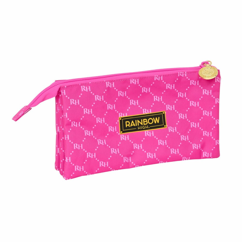 Dreifaches Mehrzweck-Etui Rainbow High Pink (22 x 12 x 3 cm)