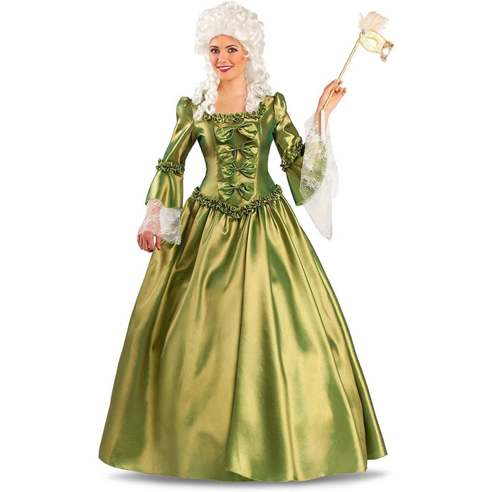 Costume for Adults My Other Me Versailles Green Female Courtesan M/L