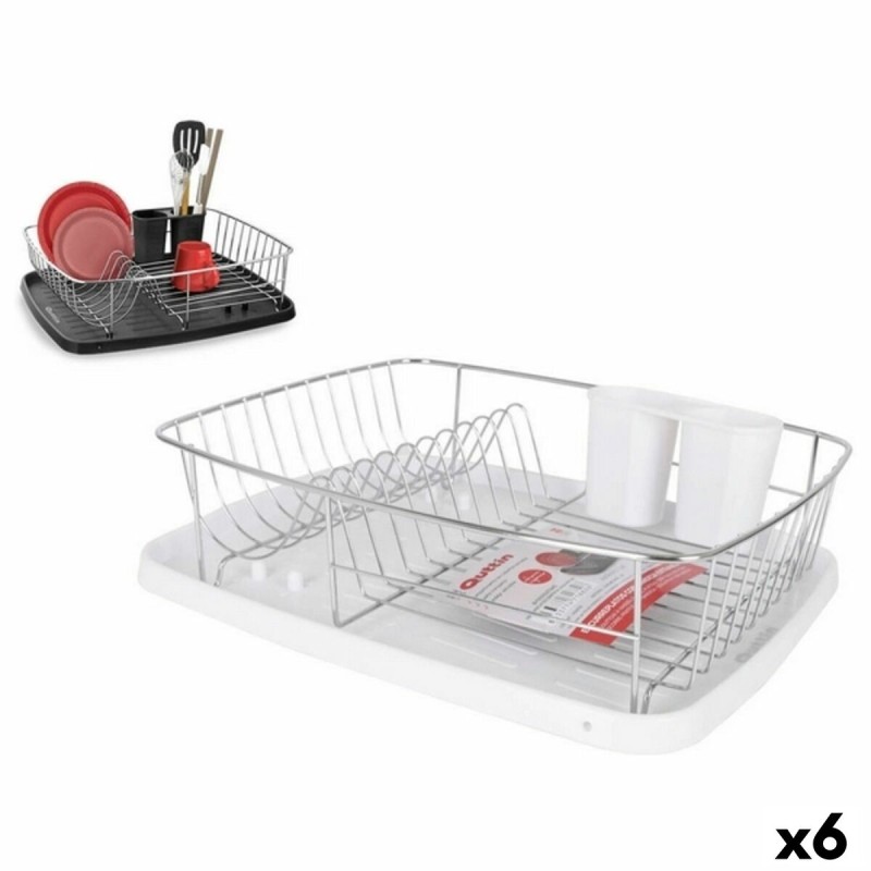 Draining Rack for Kitchen Sink Quttin 42 x 34 x 11 cm (6 Units)