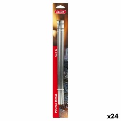 Grillspieß-Set Algon Metall 6 Stücke (24 Stück) (33 cm x 4 mm)