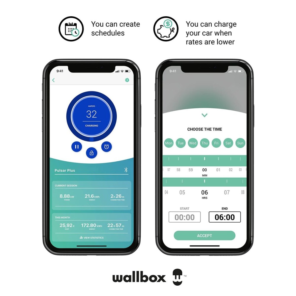 Chargeur de batterie Wallbox PLP1-0-2-2-9-002 7400 W (1 Unités)