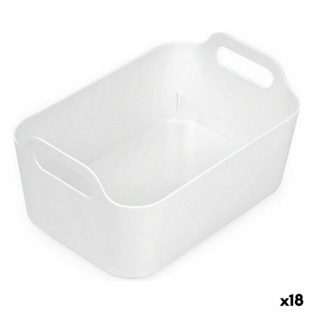 Panier Multi-usages Confortime Blanc 24 x 16,7 x 11,2 cm (18 Unités)