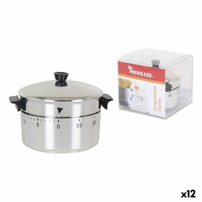 Minuterie de cuisine Privilege 61346 6,5 x 7,7 x 5,5 cm (12 Unités)