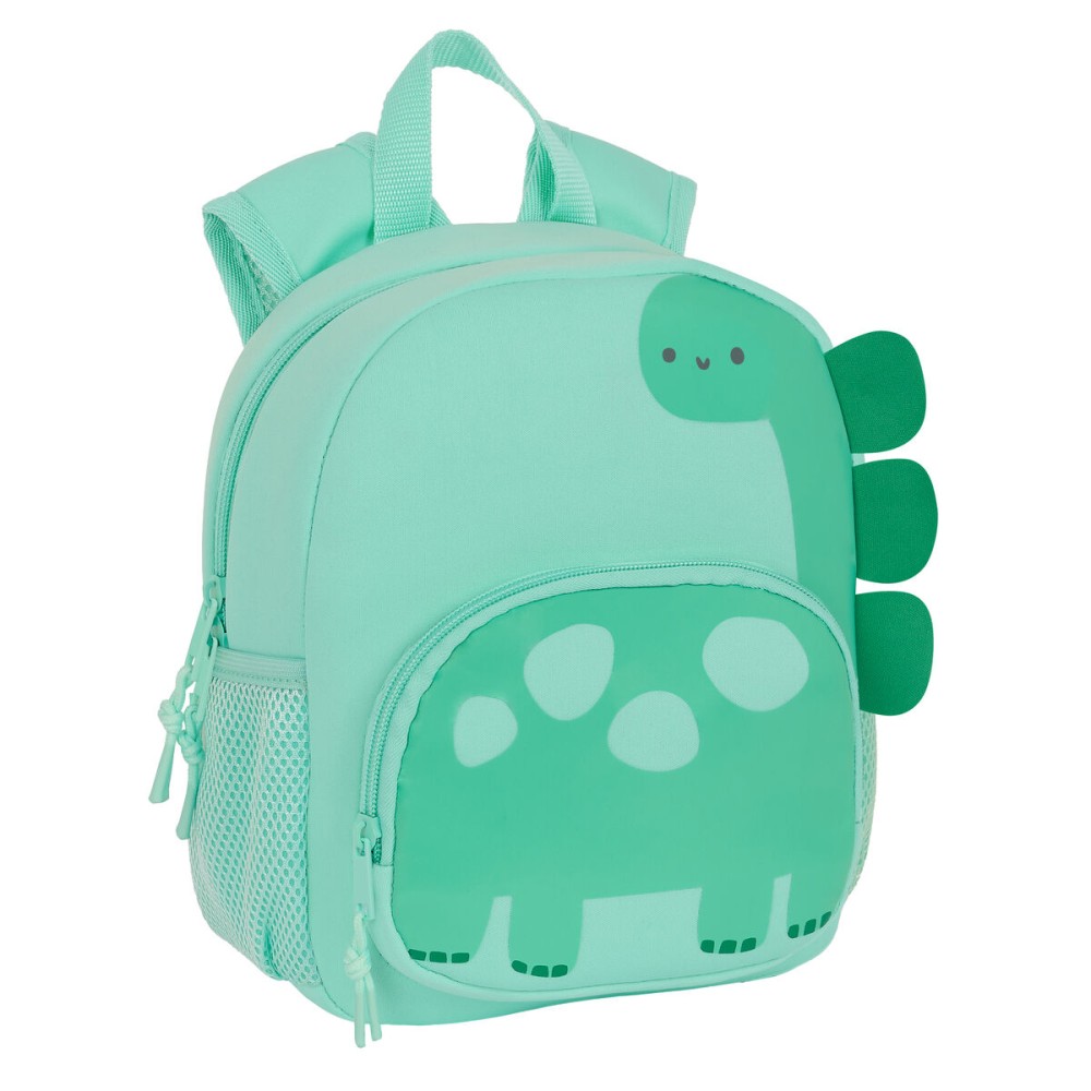 Sac à dos enfant Safta Dinosaure Vert 20 x 25 x 9 cm