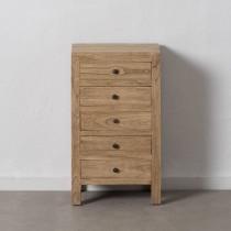 Nightstand MIRÓ Natural Mindi wood 44 x 34 x 77 cm