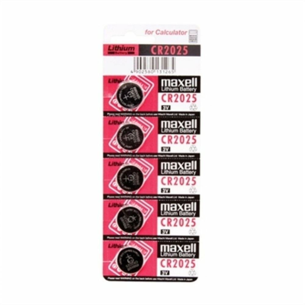 Lithium Button Batteries Maxell CR2025 3V 3 V CR2025 (5 Units) (5pcs)