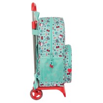 Schulrucksack mit Rädern Hello Kitty Sea lovers türkis 33 x 42 x 14 cm