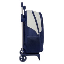 Schulrucksack mit Rädern Benetton Varsity Grau Marineblau 32 x 44 x 16 cm