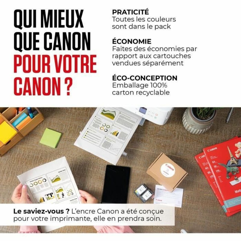 Cartouche d'encre originale Canon Multicouleur (4 Unités)
