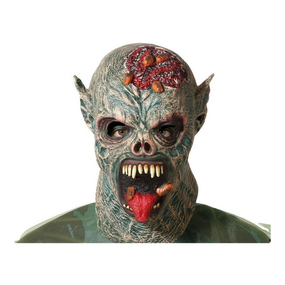 Maske Halloween Monster Grau