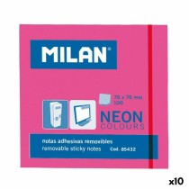 Notes Adhésives Milan Rose 76 x 76 mm (10 Unités)