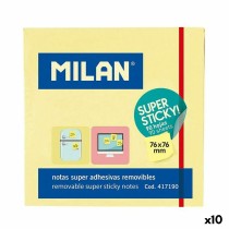 Notes Adhésives Milan Jaune 76 x 76 mm (10 Unités)