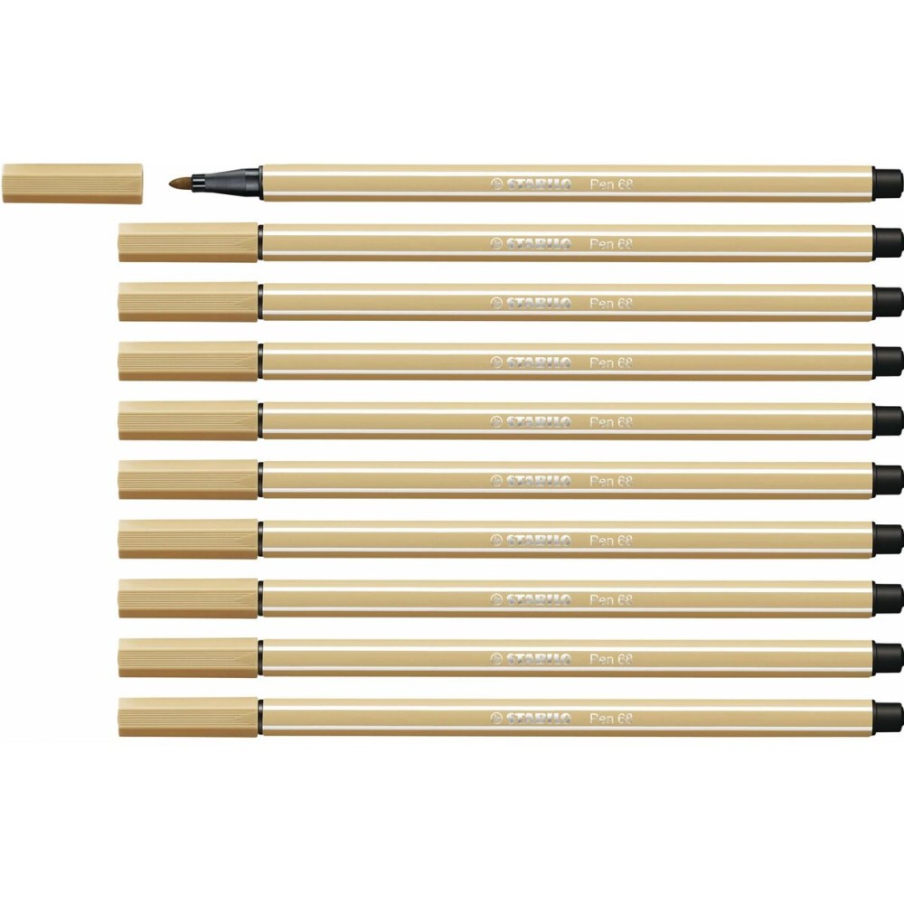 Feutres Stabilo Pen 68 Ocre (10 Pièces)