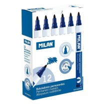 Marqueur permanent Milan Bleu 4 mm (12 Unités)