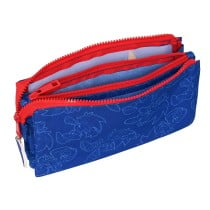 Dreifaches Mehrzweck-Etui Sonic Let's roll Marineblau 22 x 12 x 3 cm