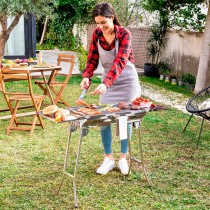 Zusammenklappbarer Holzkohlegrill aus Edelstahl ExelQ InnovaGoods (Restauriert B)