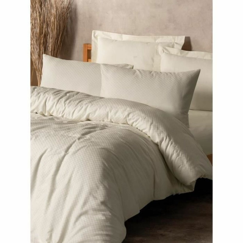 Parure de couette Blanc 220 x 240 cm