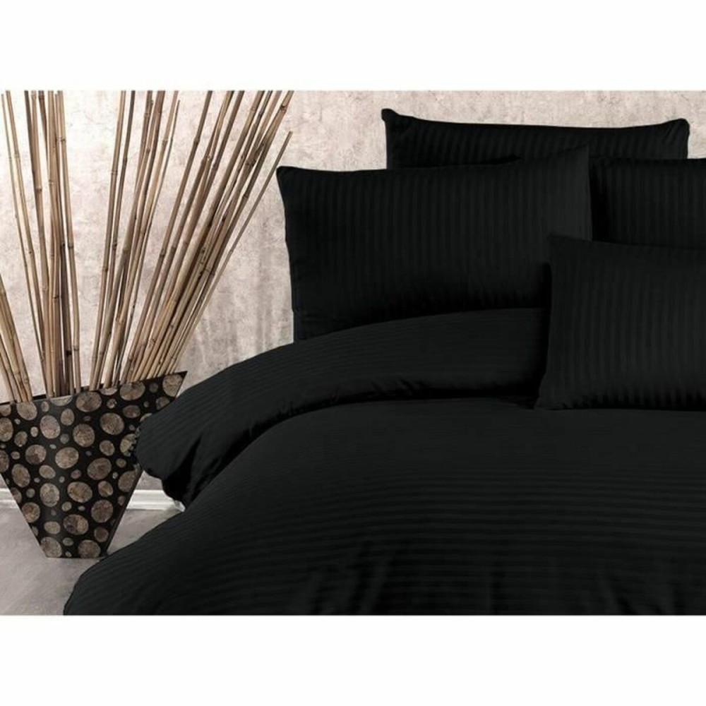 Parure de couette Noir Lit king size 3 Pièces