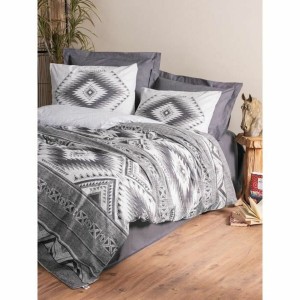 Parure de couette Gris 220 x 240 cm