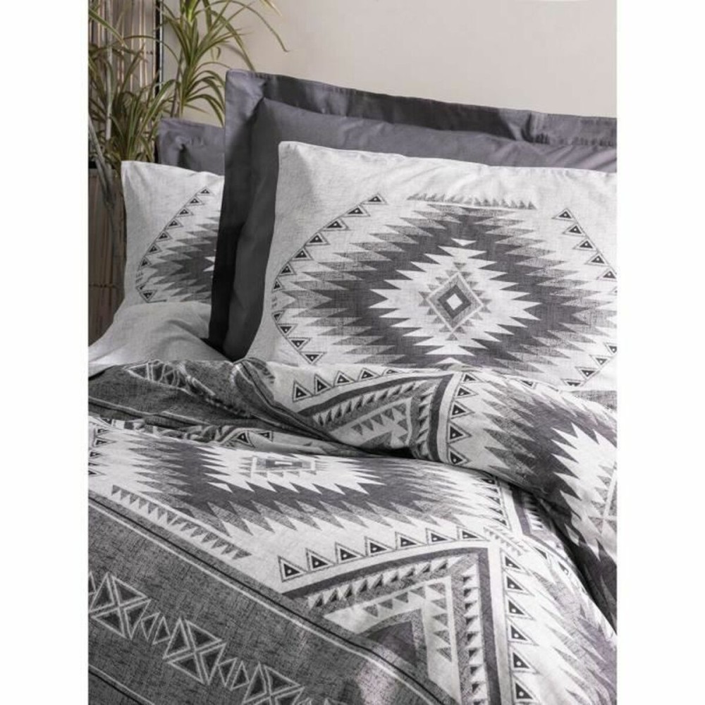 Parure de couette Gris 220 x 240 cm