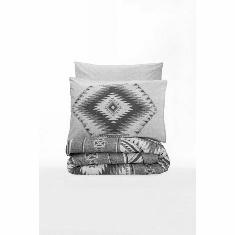 Parure de couette Gris 220 x 240 cm