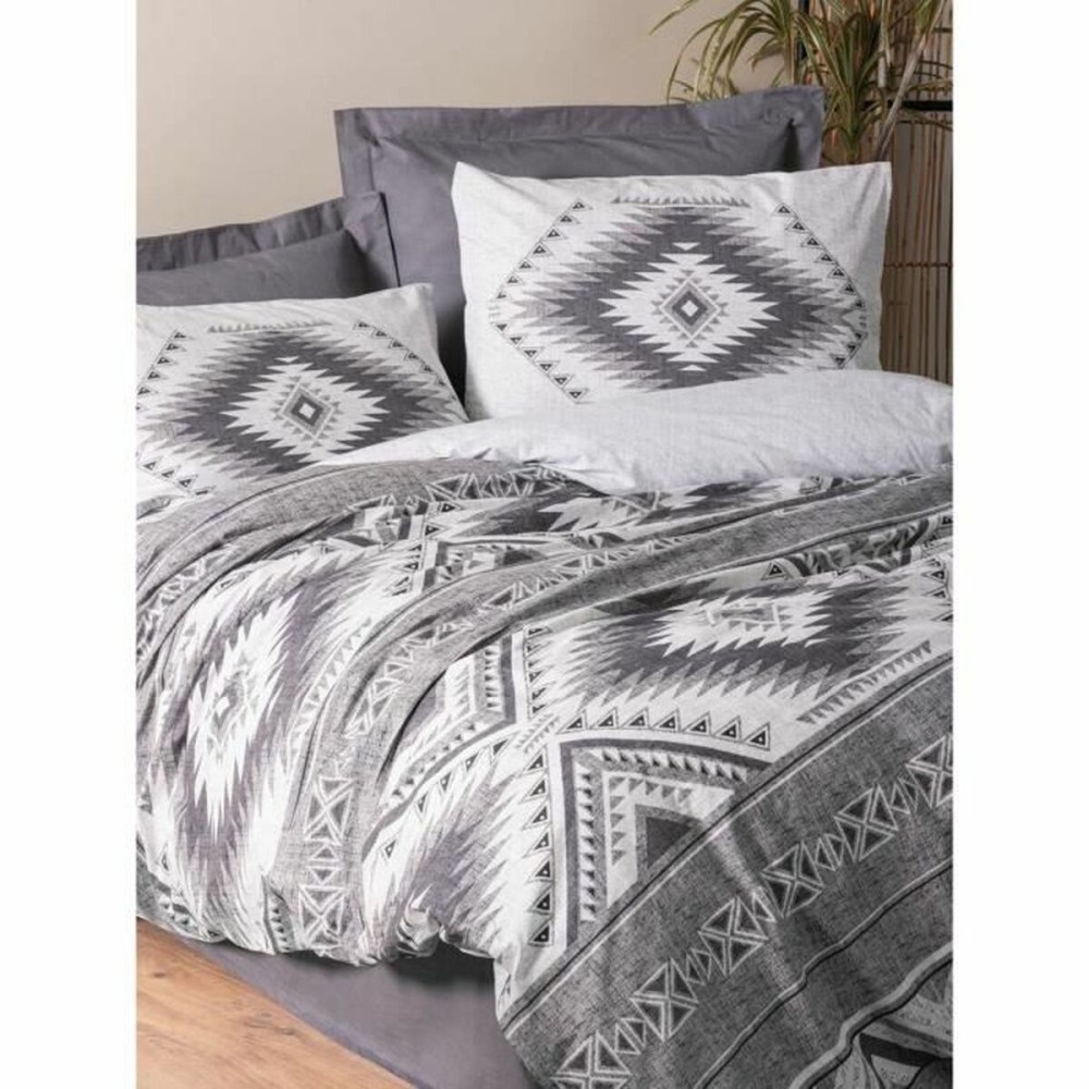 Parure de couette Gris 220 x 240 cm