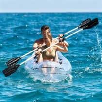 Kayak Gonflable Transparent avec Accessoires Paros InnovaGoods 312 cm 2 places (Reconditionné A)