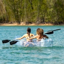 Inflatable Transparent Kayak with Accessories Paros InnovaGoods 312 cm 2 places (Refurbished A)