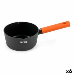 Saucepan Quttin Gastro Black Orange 32 x 17,2 x 7,5 cm (6 Units)