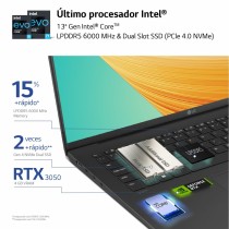 Ordinateur Portable LG 17Z90R-E.AD75B 17" i7-1360P 32 GB RAM 512 GB SSD NVIDIA GeForce RTX 3050 Espagnol Qwerty