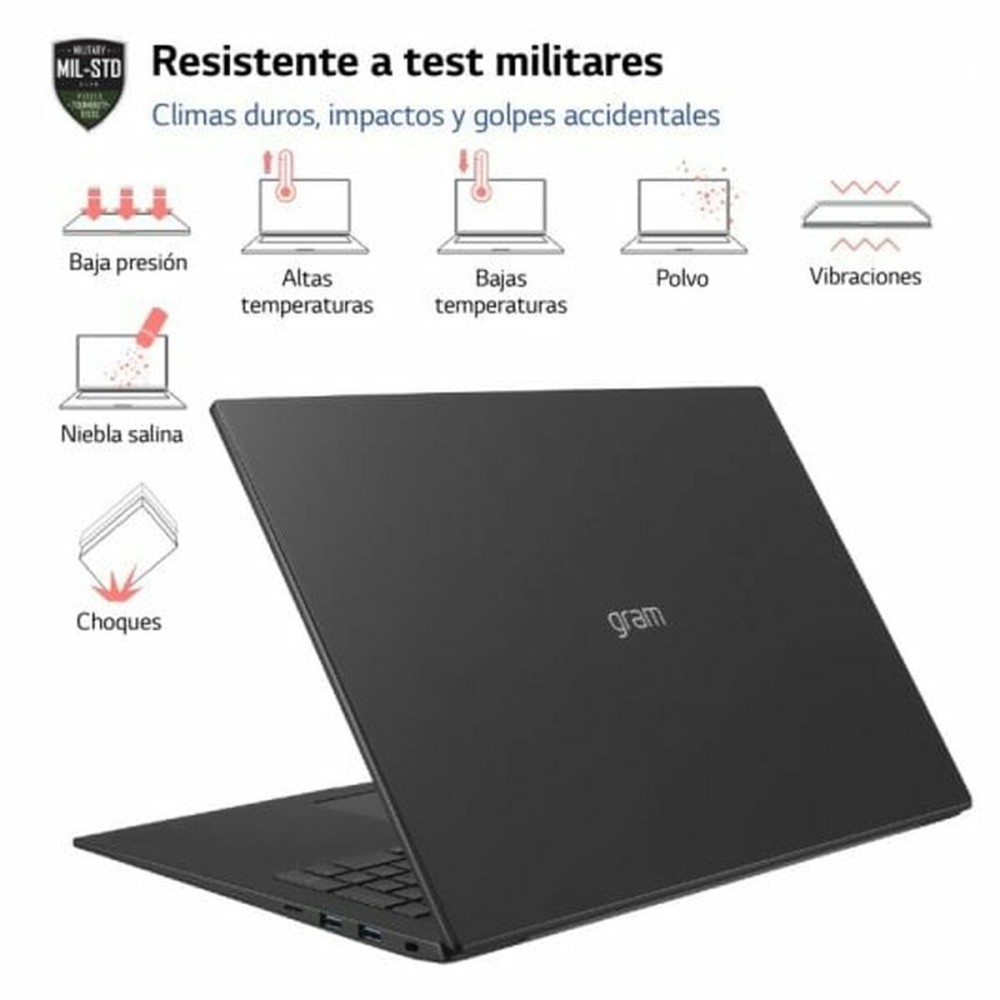 Ordinateur Portable LG 17Z90R-E.AD75B 17" i7-1360P 32 GB RAM 512 GB SSD NVIDIA GeForce RTX 3050 Espagnol Qwerty