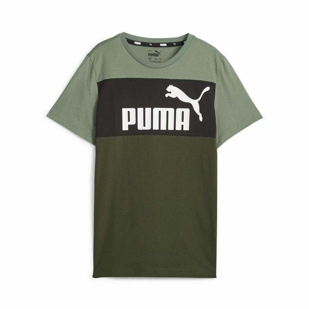 T shirt à manches courtes Enfant Puma Ess Block Vert