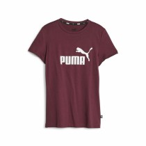 Kurzarm-T-Shirt für Kinder Puma Ess Logo Granatrot