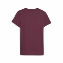 T shirt à manches courtes Enfant Puma Ess Logo Bordeaux