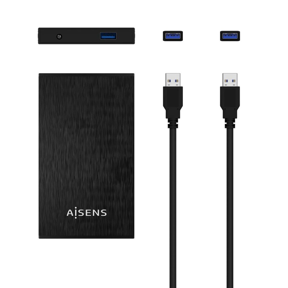 Boîtier pour disque dur Aisens ASE-2523B Noir 2,5"