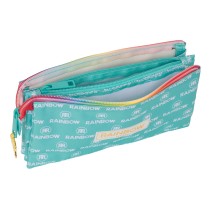 Trousse Fourre-Tout Double Rainbow High Paradise Turquoise 22 x 12 x 3 cm