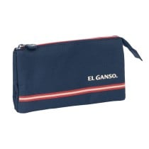 Trousse Fourre-Tout Triple El Ganso Classic Blue marine 22 x 12 x 3 cm