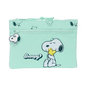 Schulmäppchen Snoopy Groovy grün 23 x 16 x 3 cm