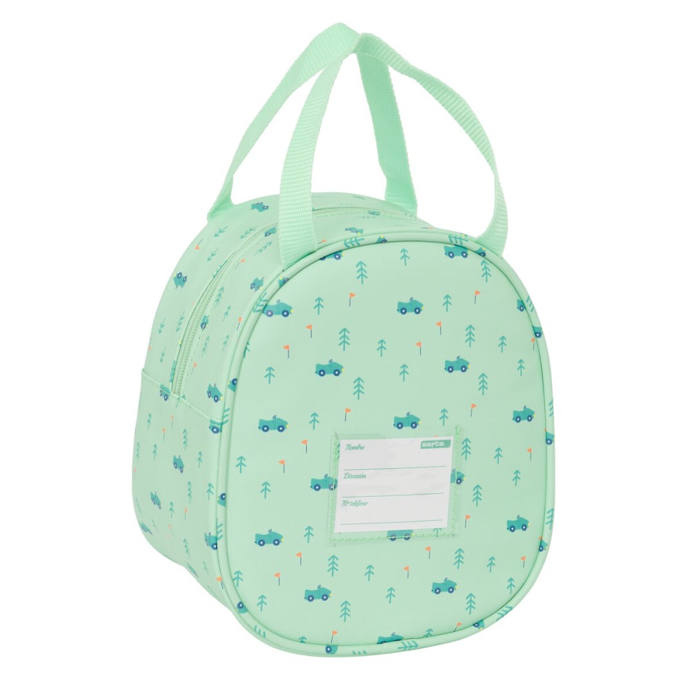 Sac glacière goûter Safta Voitures Vert 19 x 22 x 14 cm