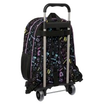 School Rucksack with Wheels Monster High Black 33 x 42 x 14 cm