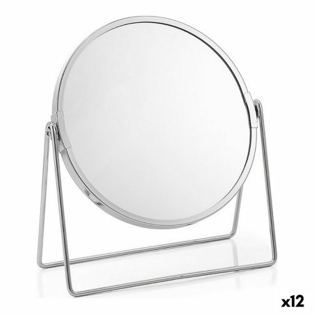 Miroir Grossissant Confortime Argenté 17 cm (12 Unités)