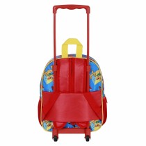 3D School Bag with Wheels Mickey Mouse Scooter Blue Red 26 x 13 x 34 cm