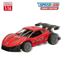 Voiture Télécommandée Speed & Go 22 x 7 x 11 cm 1:16 Rouge 6 Unités