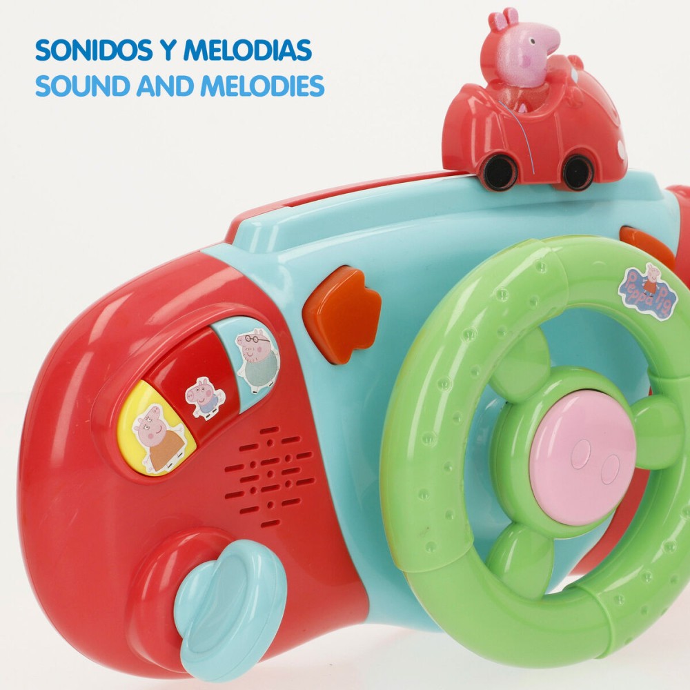 Steering Wheel for Pushchair Peppa Pig 26 x 17 x 7 cm (4 Units)